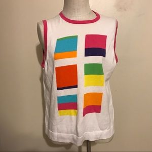 Vintage style sleeveless sweater Liz Golf XL